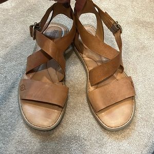 Born leather sandals.